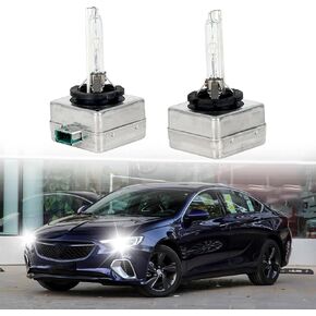 D3S HID Headlight Bulbs 6000K Cool White 35W Dual Beam, Perfect Fit for 2013-2017 Buick Enclave & 2014-2019 Buick Lacrosse/Regal, 2-Pack Replacement