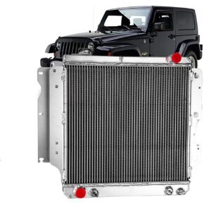 3 صف من الألومنيوم المبرد متوافق مع 1987-2006 Jeep Wrangler TJ YJ 2.4 2.5 4.0 4.2L