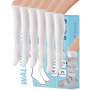 Walking Boot Socks, Walking Boot Liner Black & White & Grey Three Colours to Choose, 2/3/4 Pairs Three Quantities to Choose