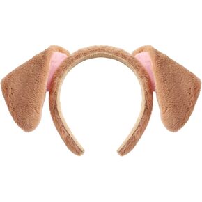 Brown Dog Ears Headband Puppy Ears Halloween Costume Accessories Adult Cosplay Party Headwear