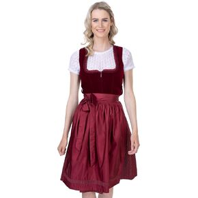 Schöneberger Trachten Couture Dirndl Bordeaux - فستان مهرجان أكتوبر التقليدي والحديث