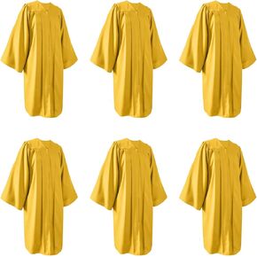 6Pcs Choir Robes for White Church Pulpit Robe and Pastor Judge Costume Graduation Gown Choir Robe