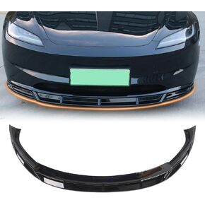 Front Bumper Lip Front Splitter Spoiler Front Wing Fit for 2017-2023 Tesla Model 3 Accessories Lip V Style (Glossy Carbon Fiber) in Kuwait