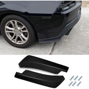 2PCS Car Rear Bumper Diffuser Spoiler Kit - Anti-Scratch Vehicle Lip Splitter Canard Protector, Universal Car Accessories for Most Cars