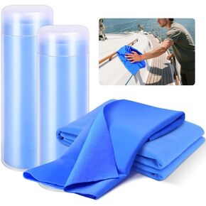 2 PVA مناشف القوارب التجفيف السريع PVA ، مناشف قوارب تجفيف سريعة الامتصاص ، وملحقات قوارب شاموا الاصطناعية لتجفيف السيارات والقوارب in Kuwait