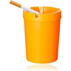 Car Ashtray Container, Smellproof & Windproof Cigarette Self-Extinguishing Ashtray, Plastic Smokeless Bucket Ashtray Fits Most Cup Holders, Universal Car Accessories (Red) in Kuwait