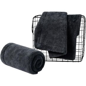 GreenInit Microfiber Quick Dry Car Drying Towel - 24"L x 36"W | 1200 GSM Double Twist Pile | Holds Up to 9 lbs | No Streaks, No Scratches, No Water Spots, Pack of 1