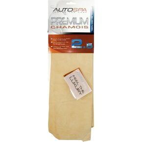 AutoSpa 40201AS Genuine Full Skin Chamois, 2.5 sqft , grey