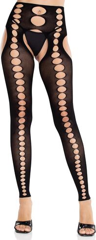 Leg Avenue Women’s Seamless Colored Tights with Cut-Out Details and Footless Design Suspender Tights for Women in Saudi Arabia