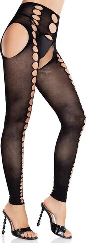 Leg Avenue Women’s Seamless Colored Tights with Cut-Out Details and Footless Design Suspender Tights for Women in Saudi Arabia