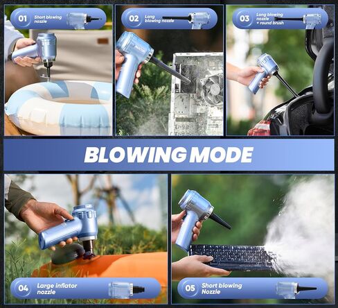 Portable Cordless Handheld Vacuum Cleaner with 15000PA, 120W Air Duster, Brushless Motor, Mini Car Vacuum for Car and Home in Kuwait