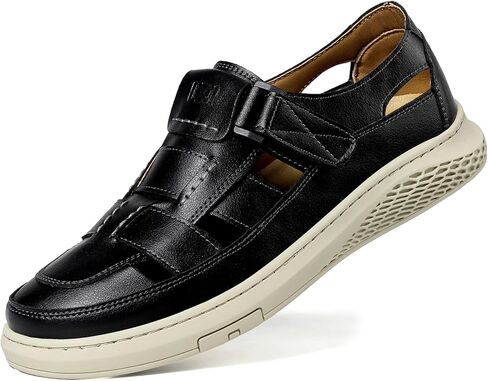 صندل Moodeng Men's Sandals السببيات الجلدية في الهواء الطلق صندل رياضة خفيفة الوزن الدعم الدعم للمشي متسكعون in Kuwait