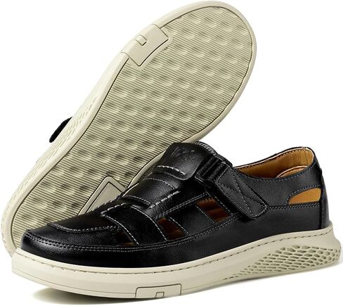 صندل Moodeng Men's Sandals السببيات الجلدية في الهواء الطلق صندل رياضة خفيفة الوزن الدعم الدعم للمشي متسكعون in Kuwait