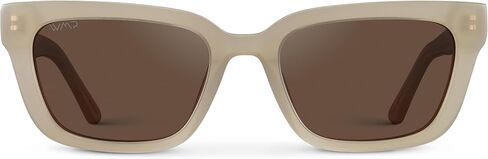 WearMe Pro - Women's Polarized Rectangular Sunglasses, Narrow Acetate Frame, Durable 5-Barrel Hinges, Hand-Polished Finish in Saudi Arabia
