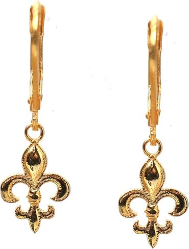 Silver Bullet Charm Leverback Earrings, 10 mm Charm Earrings, Dangle and Drop, 925 Silver, Gift for Her (Drop Length- 1 Inch) in Kuwait