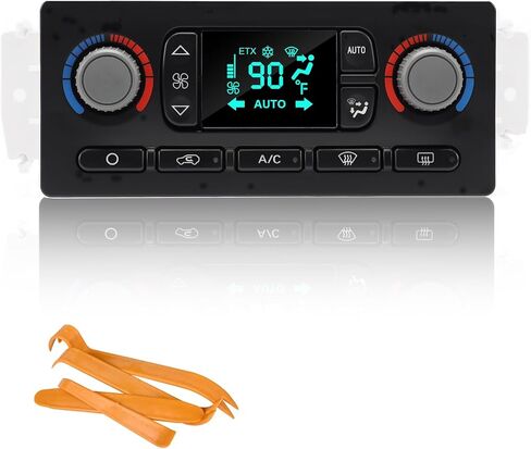 599-013 A/C لوحة التحكم في تكييف السخان 15855848 استبدال وحدة التحكم في المناخ HVAC لعام 2005 2006 CHEVY AVALANCHE SILVERADA SIVERADAD GMC Sierra Yukon XL 1500 2500 استبدال 15133519 in Kuwait