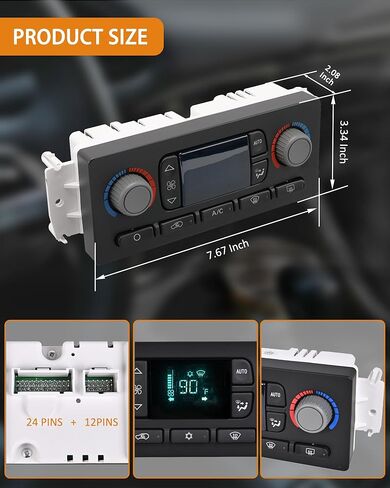 599-013 A/C لوحة التحكم في تكييف السخان 15855848 استبدال وحدة التحكم في المناخ HVAC لعام 2005 2006 CHEVY AVALANCHE SILVERADA SIVERADAD GMC Sierra Yukon XL 1500 2500 استبدال 15133519 in Kuwait