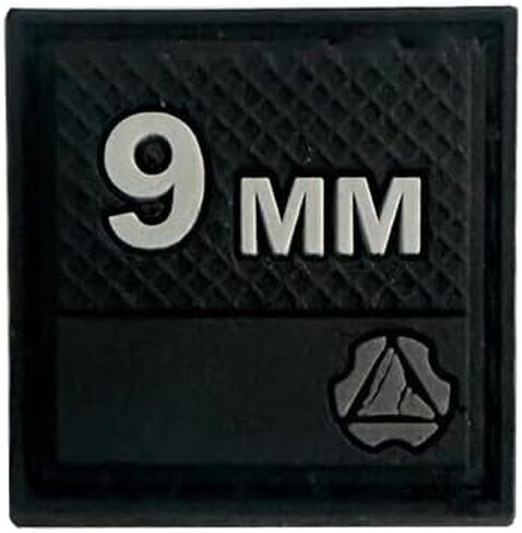 9mm Hook Patch, 1.0 inch Size, Black (White Text) in Saudi Arabia