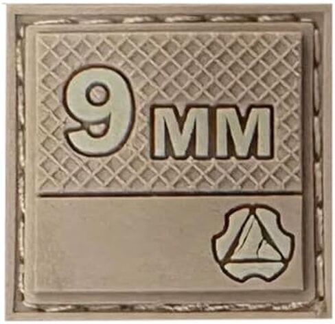 9mm Hook Patch, 1.0 inch Size, Black (White Text) in Saudi Arabia