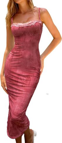 CHYRII Women 2025 Summer Spaghetti Straps Floral Maxi Dress Bodycon Party Wedding Guest Dress in Saudi Arabia