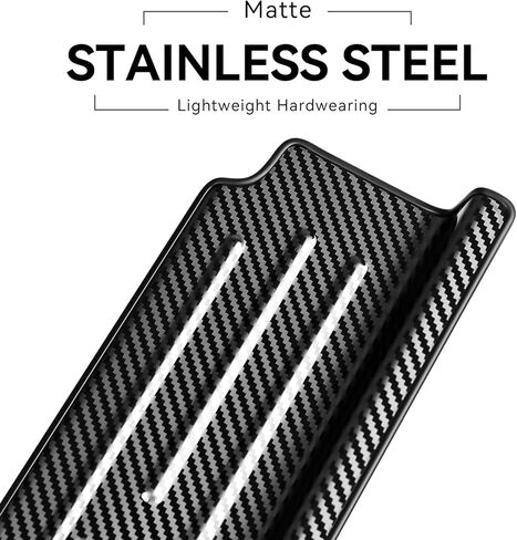 4PCS Door Sill Protector for Jeep Wrangler JL JLU 2018-2024/Jeep Gladiator JT 2020-2024 Accessories Stainless Steel Front Door Car Pedal Kick Protection (4PCS-4 Door-Carbon Fiber) in Kuwait