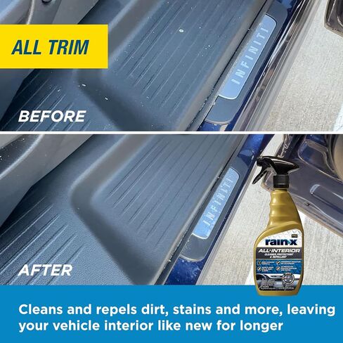 Rain-X 620234SRP Carpet & Tepholstery Cleaner طارد للديارات الداخلية للسيارات وأكثر من ذلك ، يقوم بتنظيف + صيد الانسكابات مع منع البقع ، ورائحة جديدة 16 أوقية. in Kuwait