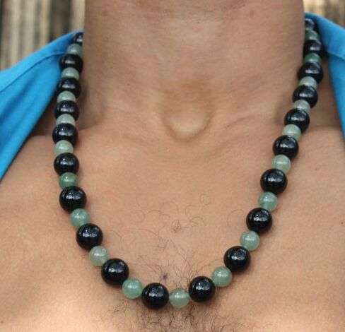 Mens Bead Necklaces Gemstone Jewelry for Women Healing Crystal Fashion Accessory in Saudi Arabia
