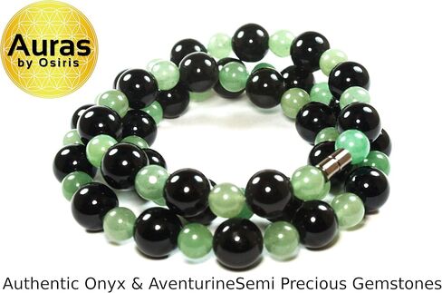 Mens Bead Necklaces Gemstone Jewelry for Women Healing Crystal Fashion Accessory in Saudi Arabia
