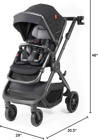 Diono Quantum Classic All Weather Footmuff to Protect Your Baby in Car Seats & Strollers, Light Grey Cube (Pack of 2) in Kuwait