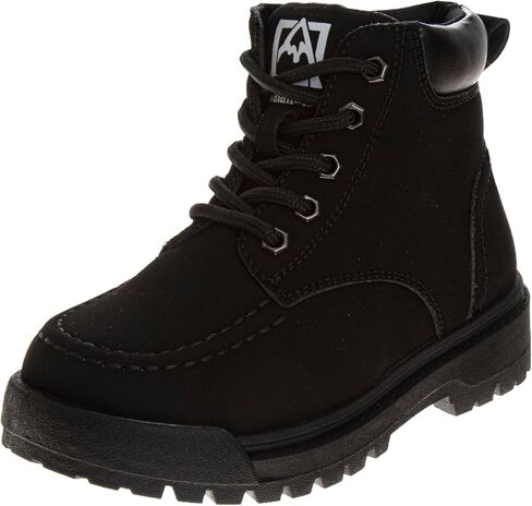 Avalanche Boy's Lace Up Construction Work Boots Outdoor Waterproof Hike Rugged Shoes-Toddler to Big Kid in Saudi Arabia