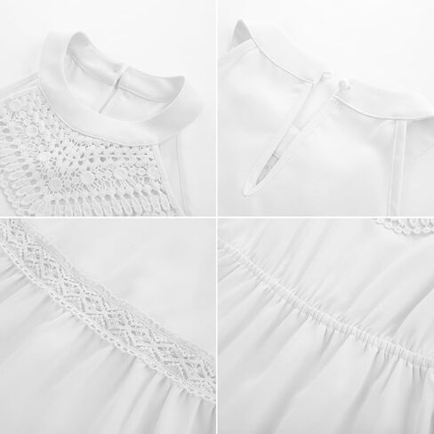 GRACE KARIN Girls Dresses Summer Spring Halter Maxi Dress Kids Ruffle Casual Flower Pleated Sun Dress Size 5-14 in Saudi Arabia