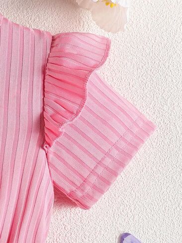 Girls Dress Casual Tutu Adjustable Waist Princess Party Dress for Everyday Play, Birthday and School Events in Kuwait