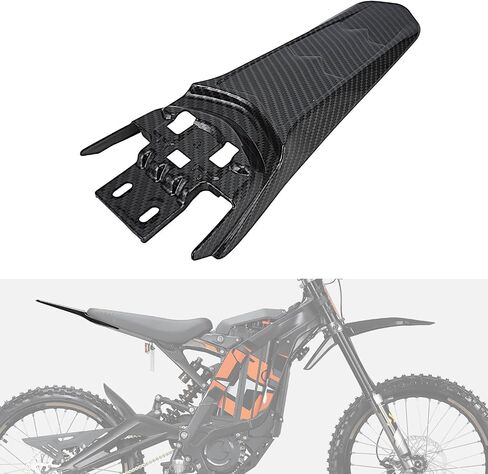 Motorcycle Rear Fender Extended Mudguard for Surron Sur Ron Light Bee X/S Segway X260 X160 Electric Dirt Bike Imitation Carbon Fiber in Saudi Arabia