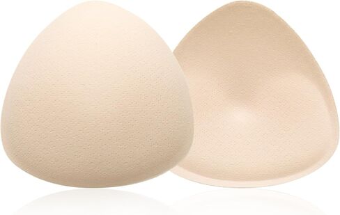 Bra Inserts, 2 Pairs Breast Enhancers Bra Pad Inserts Triangle Swimsuit Pads Breast Padding for Women Girls in Saudi Arabia