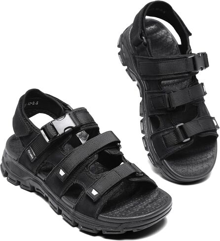 Athletic Sandals for Men's Open Toe Walking Sandals Outdoor Hiking Sandal Anti-Slip with Adjustable Strap for Summer Beach in Saudi Arabia