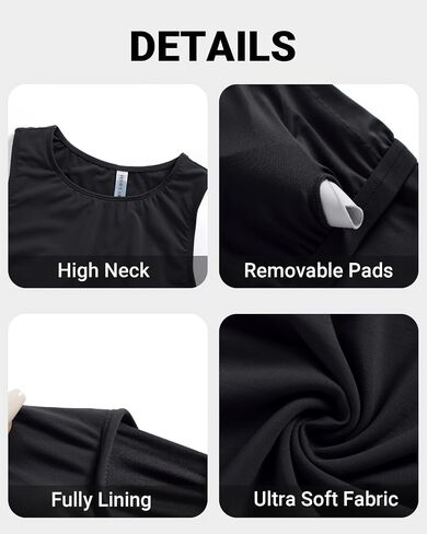 Tempt Me Women Tankini Top Only - High Neck Bathing Suit Tummy Control Swim Top 2025 in Saudi Arabia