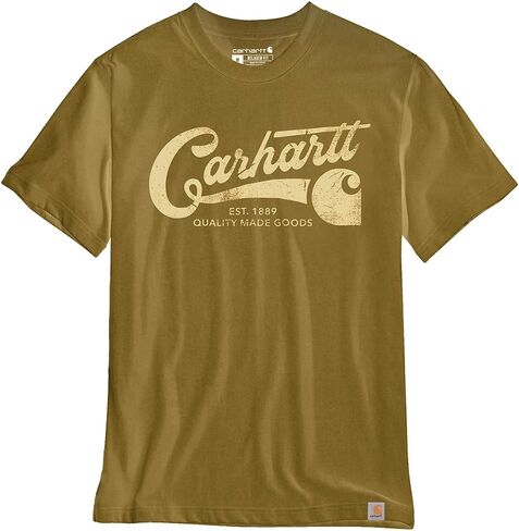 Carhartt Men's Relaxed Fit Lightweight Short-Sleeve Script Graphic T-Shirt in Saudi Arabia