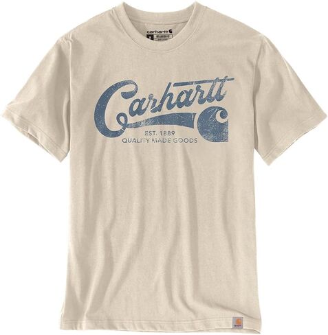 Carhartt Men's Relaxed Fit Lightweight Short-Sleeve Script Graphic T-Shirt in Saudi Arabia