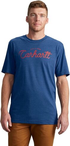 Carhartt Men's Relaxed Fit Lightweight Short-Sleeve Script Graphic T-Shirt in Saudi Arabia