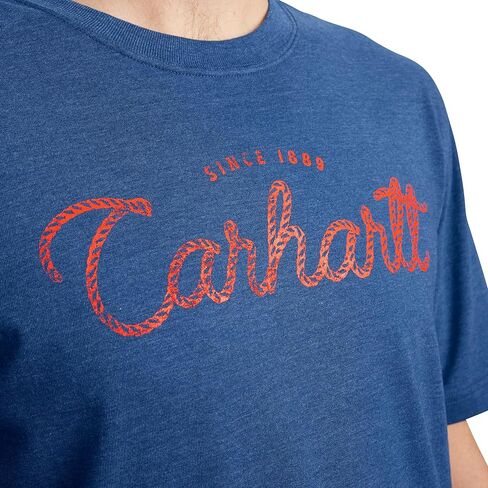 Carhartt Men's Relaxed Fit Lightweight Short-Sleeve Script Graphic T-Shirt in Saudi Arabia