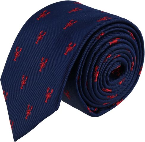 Trafalgar Men's Stonington Lobster Novelty Silk Necktie in Kuwait
