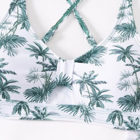 Girls Swimsuit Bathing Suits Bikini Set 3 Piece Girls' Swimwear Bathing Suit with Cover Up Skirt 7-16T in Saudi Arabia