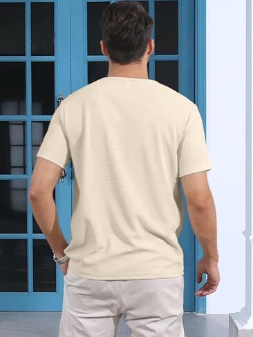 قمصان رقبة خمر للرجال لأزياء عصر النهضة قميص قصير الأكمام مع تصميم أنيقة لأعلى in Kuwait