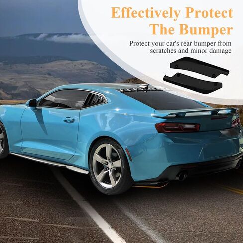 2PCS CAR الخلفية الموفقات المفسد مصدفة الناشر - واقي شفة مركبة شحنة شفة الخدش ، ملحقات السيارات العالمية لمعظم السيارات in Kuwait