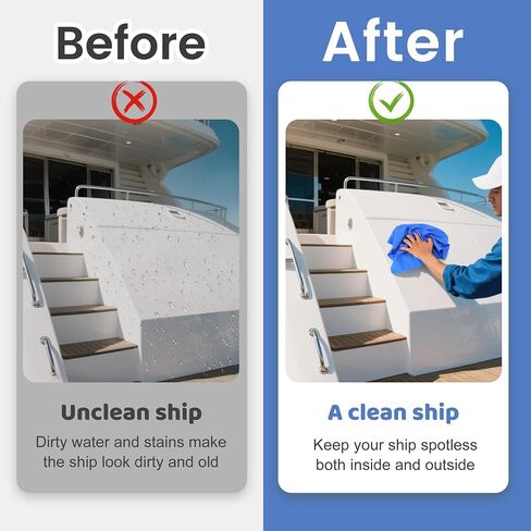 2 Pcs PVA Quick Drying Boat Towels,Absorbent Fast Drying Boat Towels,Synthetic Chamois Towel Boat Supplies Accessories for Car and Boat Drying in Saudi Arabia