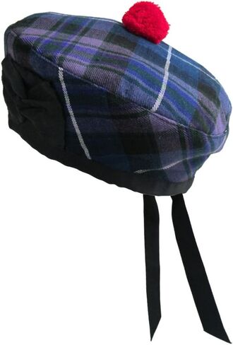 Mens Irish Tartan Plaid Balmorals Berets in Saudi Arabia