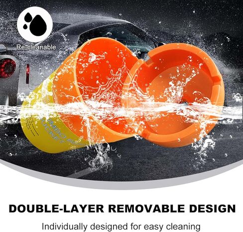 Car Ashtray Container, Smellproof & Windproof Cigarette Self-Extinguishing Ashtray, Plastic Smokeless Bucket Ashtray Fits Most Cup Holders, Universal Car Accessories (Red) in Kuwait