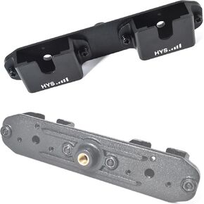 Hys Dual CB Radio & Counter Speaker Mic مع مقطع حزام أو حامل قاعدة مقبض مستدير ، حامل تصاعد Talkie مع 1/4 "-20 خيوط