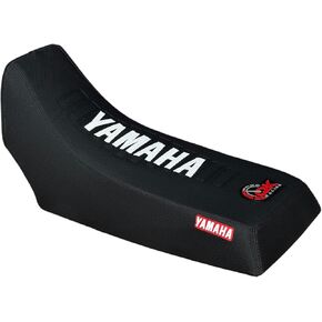 Premium Multi Grip Seat Cover - Compatible Fit for 1987-2006 Yamaha Banshee Gripper SEAT Cover White Yamha Logo S21