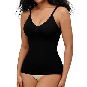 BRABIC Compression Camisole Tops for Women - Compression Tanks Shapewear Tummy Control Body Shaper V Neck Tank Top